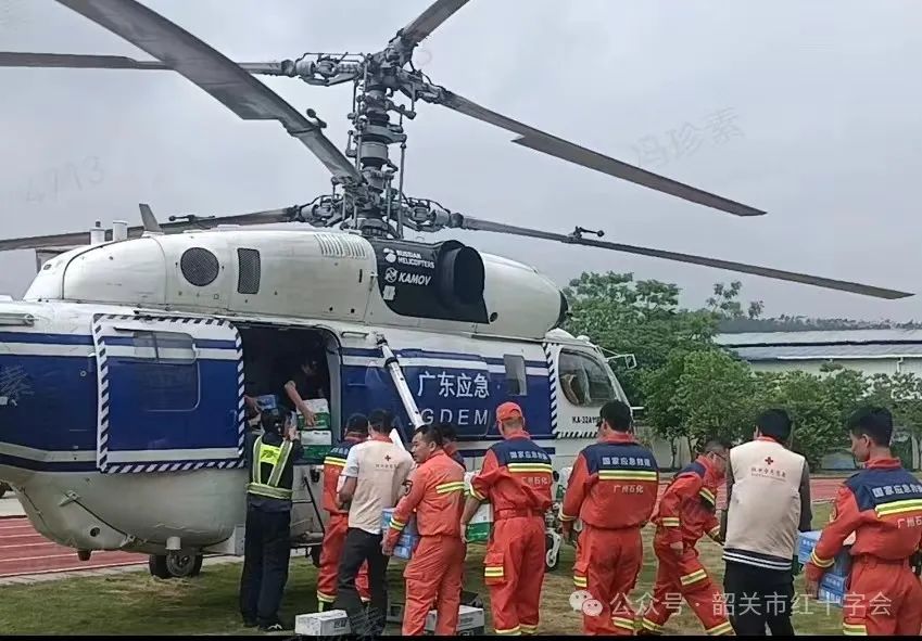 韶关市红十字会紧急下拔物资支持武江区防汛救灾工作