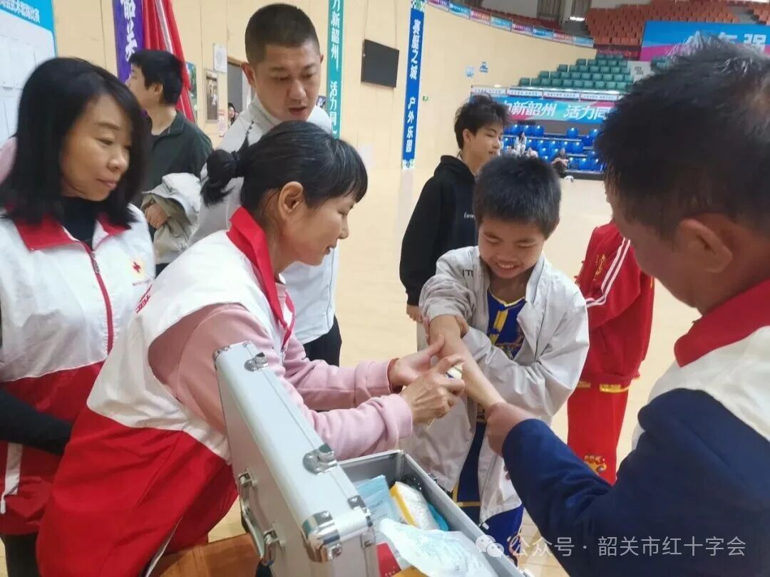始兴县红十字会为韶关市第十七届青运会提供应急救护志愿服务
