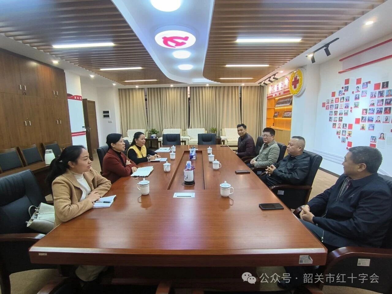 始兴县红十字会赴省红十字会汇报工作